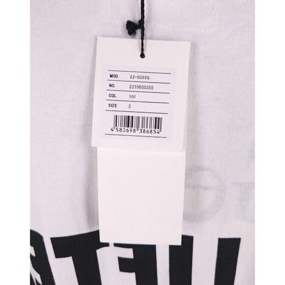 Sacai Get Lifted Long Sleeve T-Shirt 3 L Mens White Logo New RARE - Picture 9 of 13